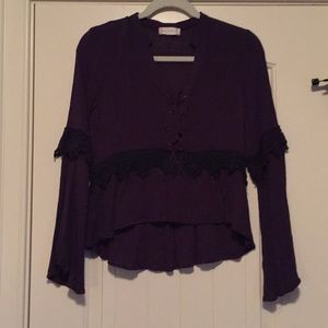 Whimsical Plum Altar’d State Blouse